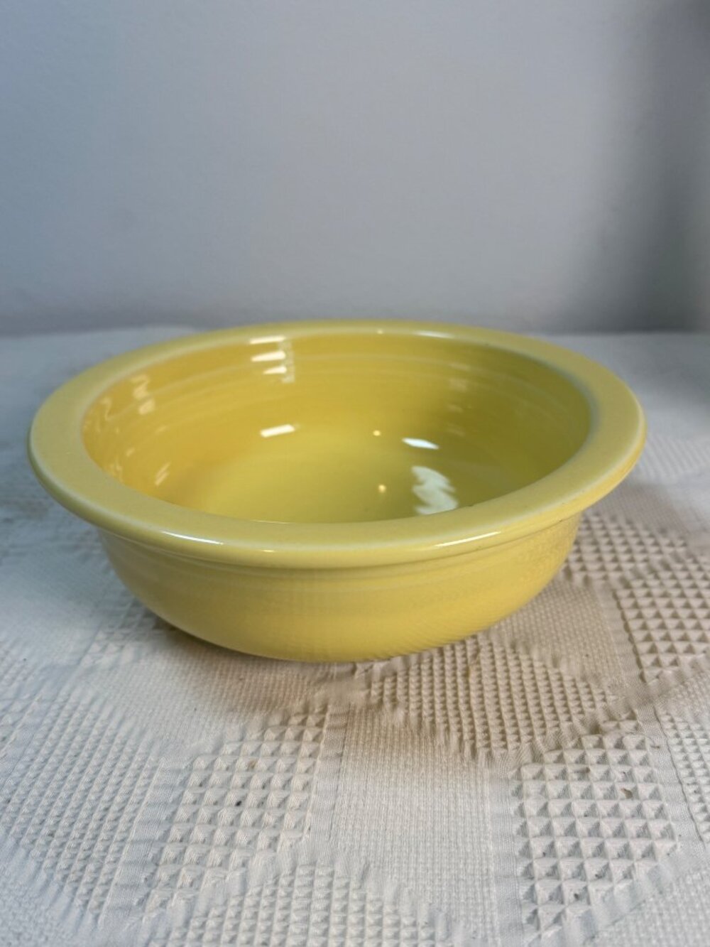 Fiesta Yellow Ceramic Vegetable Serving Bowl by Homer Laughlin China Co USA